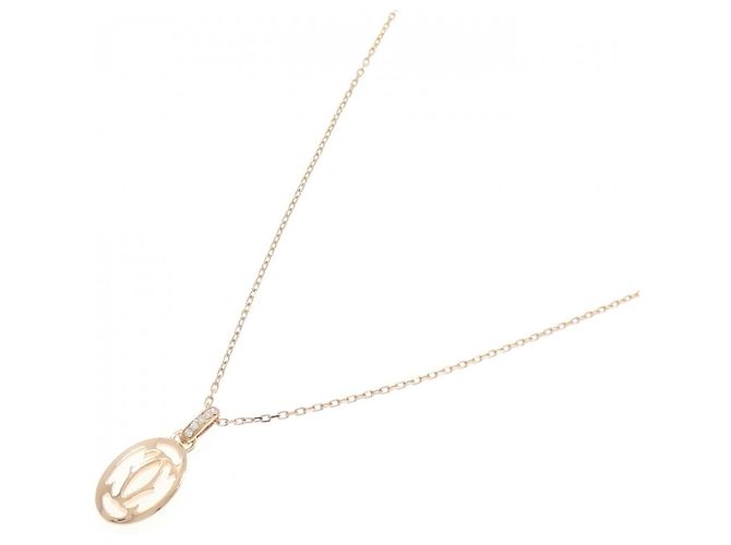 Collana con pendente Cartier in oro rosa e diamanti D'oro - vista 2