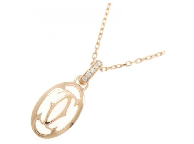 Collana con pendente Cartier in oro rosa e diamanti D'oro - vista 3