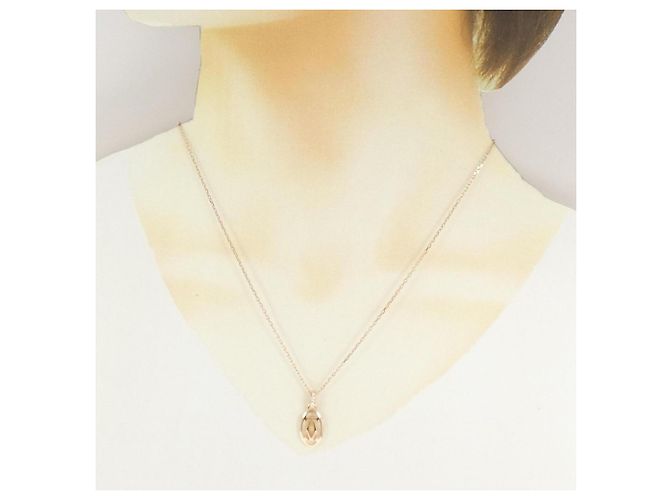 Collana con pendente Cartier in oro rosa e diamanti D'oro - vista 6
