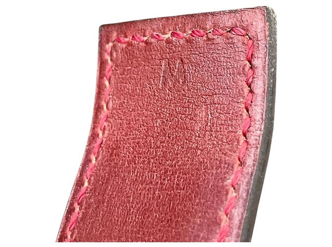 Hermès Pulsera Charm Artemis de cuero Hermes en rojo Roja - vista 6