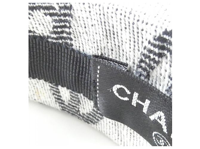 Fascia per capelli Chanel AA8272 in cotone grigio Marrone - vista 4