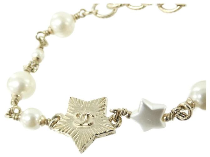 Pulsera con dijes Chanel 99133 Blanco Dorado - vista 2