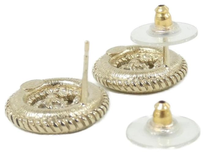 Chanel 86197 Gold Stecker-Ohrringe Golden - Ansicht 3