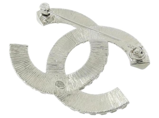Chanel Kristall-Brosche 63085 Silber - Ansicht 2