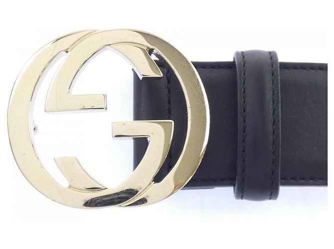 Cintura Gucci 370543 Black Standard Nero - vista 2