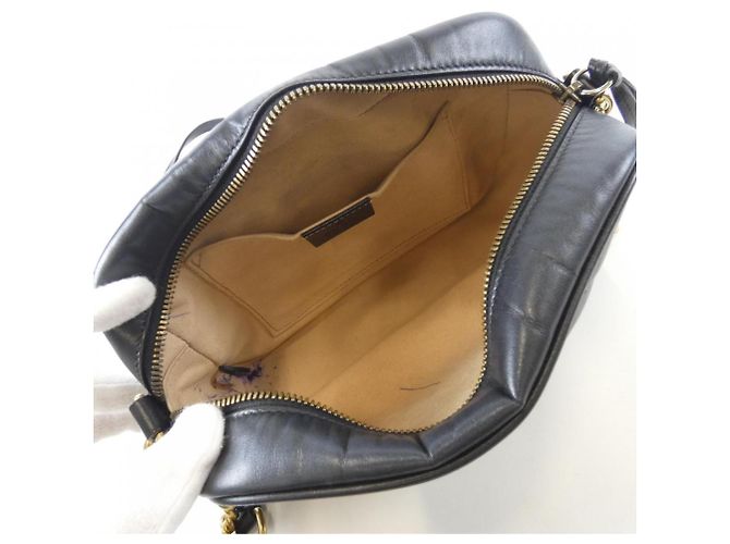 Borsa a tracolla Gucci GG Marmont Nero - vista 9