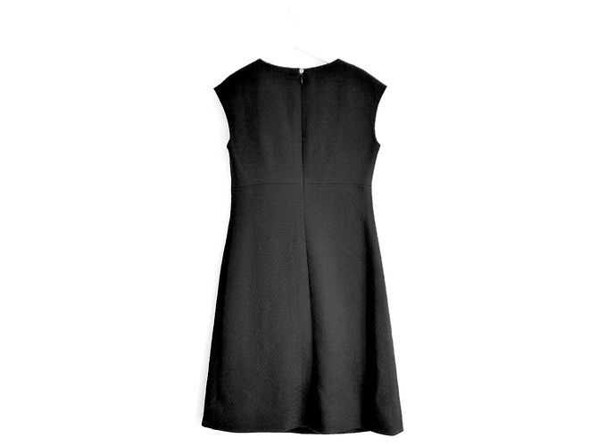 Timeless Vestido Chanel Cruise 1997 de algodón texturizado negro - vista 5
