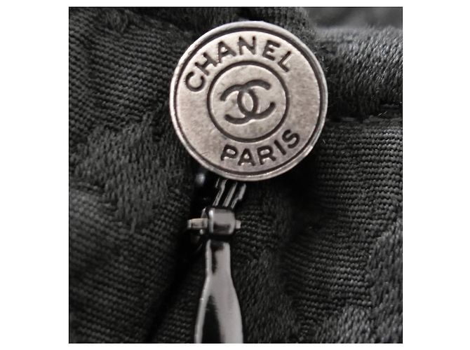 Timeless Vestido Chanel Cruise 1997 de algodón texturizado negro - vista 7