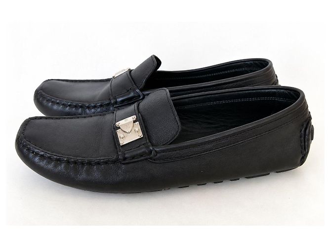 Mocassini Louis Vuitton in pelle nera Nero - vista 3