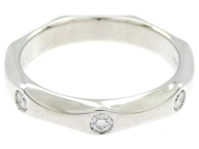 Bulgari Anello Bvlgari Infinito in platino e diamanti - vista 2