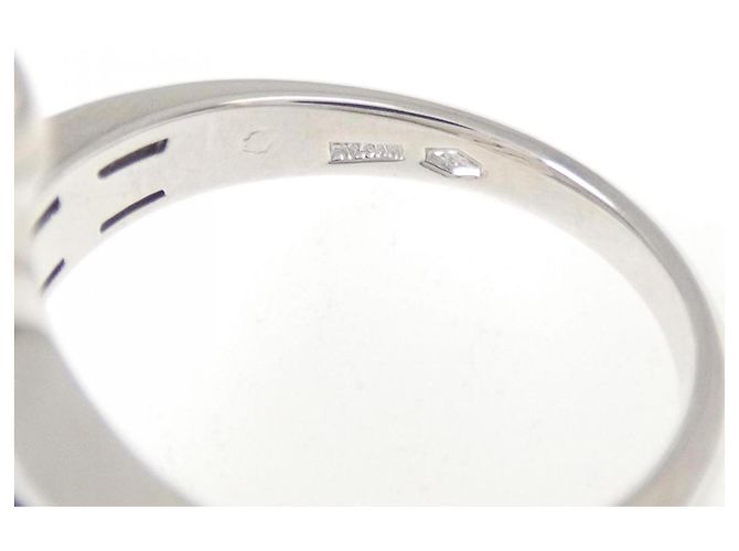 Bulgari Anello Bvlgari Cycladi in oro bianco 18K e diamante - vista 4