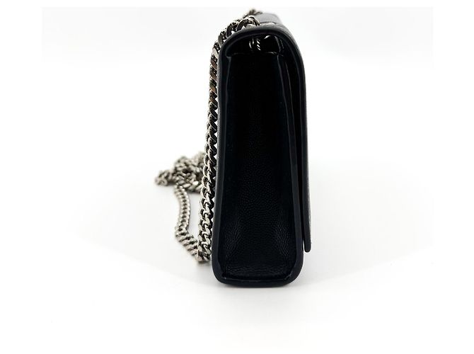 Autre Marque Saint Laurent Classic Monogram Grainy Leather Small Nero - vista 2