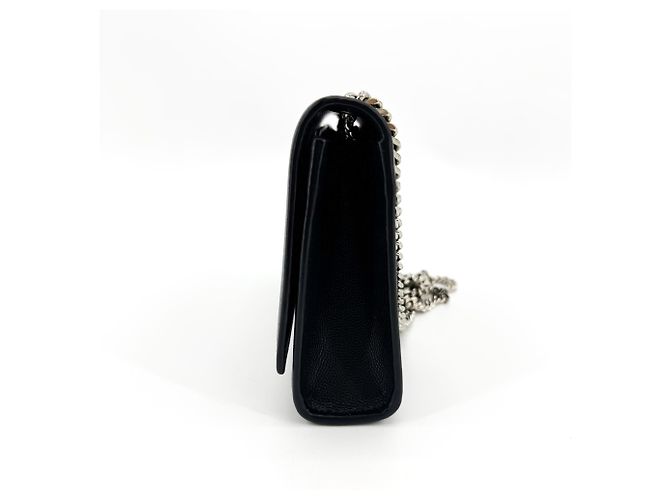 Autre Marque Saint Laurent Classic Monogram Grainy Leather Small Nero - vista 3