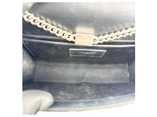 Autre Marque Saint Laurent Classic Monogram Grainy Leather Small Nero - vista 4
