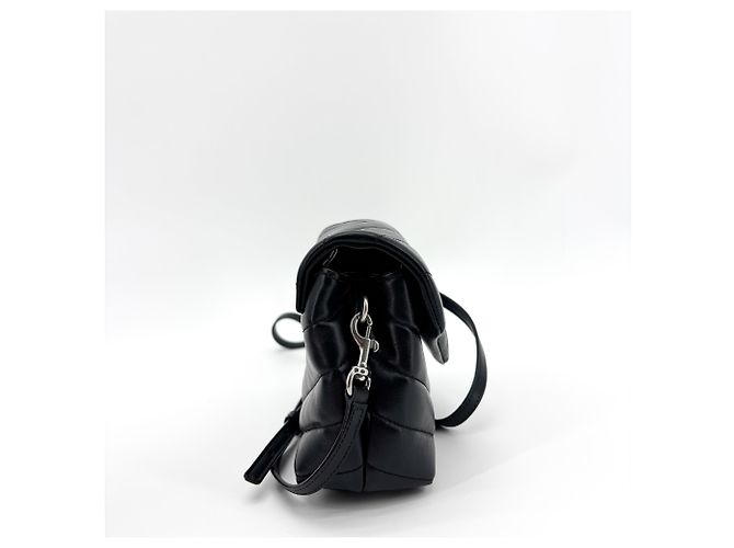 Autre Marque Saint Laurent Loulou Matelasse Chevron Leather Toy Nero - vista 4