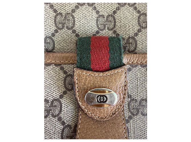 Borsa a tracolla Gucci GG Supreme Marrone Beige - vista 11