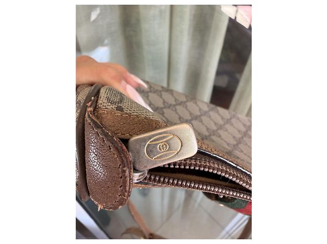 Borsa a tracolla Gucci GG Supreme Marrone Beige - vista 12