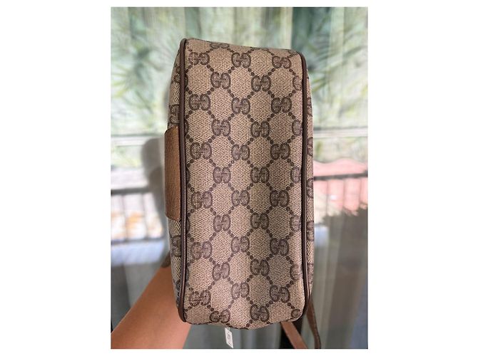Borsa a tracolla Gucci GG Supreme Marrone Beige - vista 2