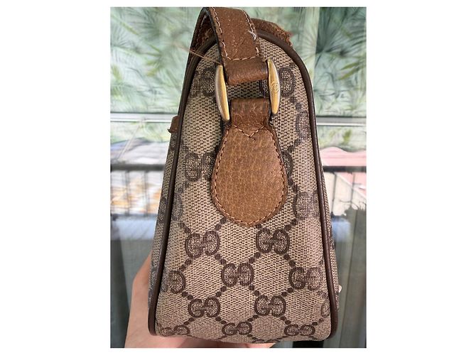 Borsa a tracolla Gucci GG Supreme Marrone Beige - vista 4