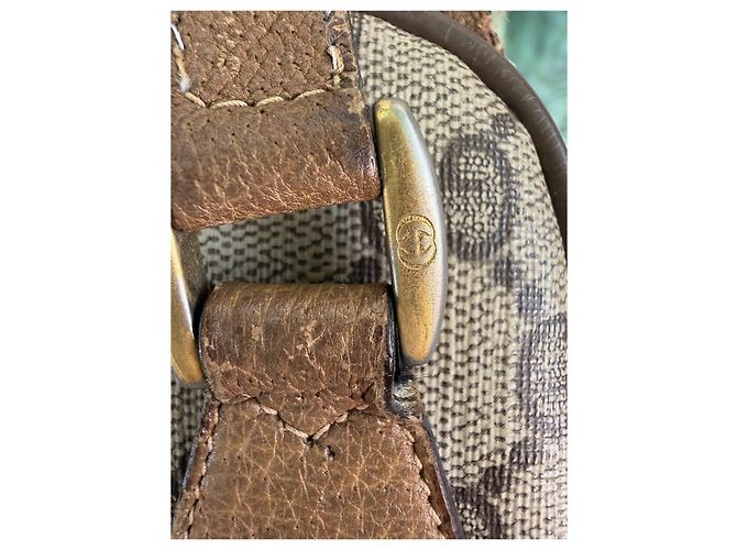 Borsa a tracolla Gucci GG Supreme Marrone Beige - vista 5