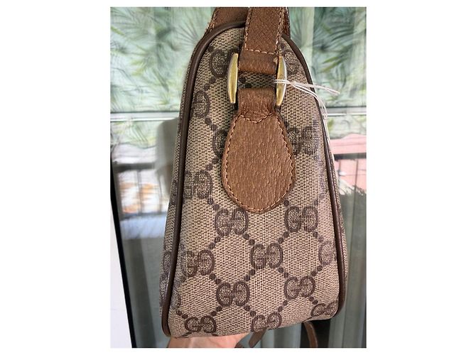 Borsa a tracolla Gucci GG Supreme Marrone Beige - vista 6
