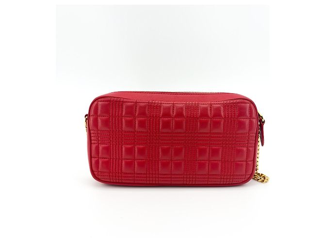 Burberry TB Camera Quilted Leather Small D'oro - vista 2