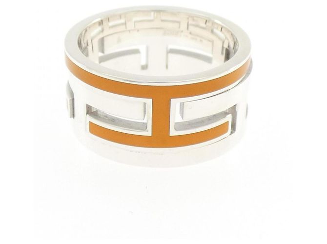 Ring Hermès Anel Hermes Move H em Prata 925 - vista 2