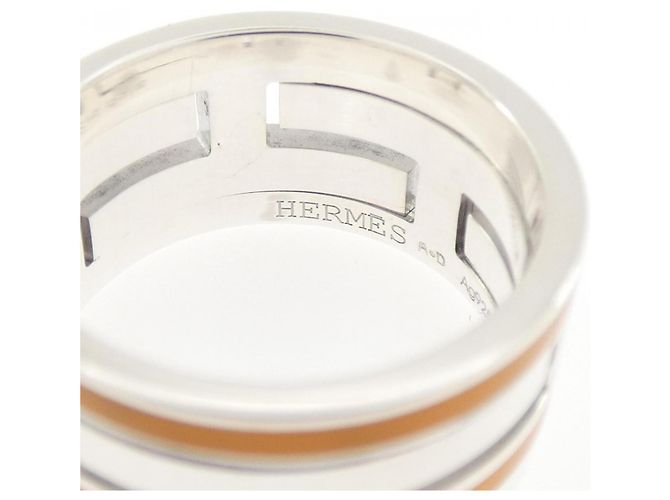 Ring Hermès Anel Hermes Move H em Prata 925 - vista 3