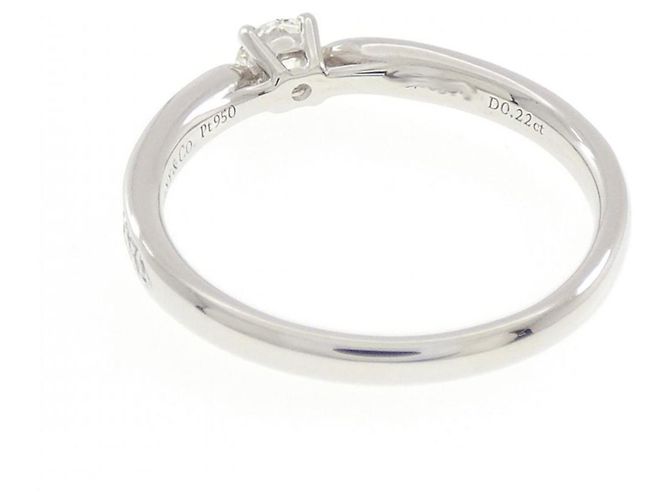 Autre Marque Anello Tiffany Harmony Band in platino - vista 3