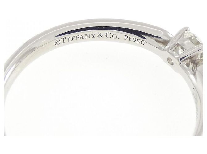 Autre Marque Anello Tiffany Harmony Band in platino - vista 4