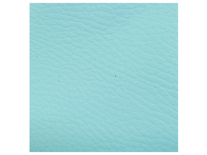 Autre Marque Bolsa de couro e lona azul Tiffany - vista 3