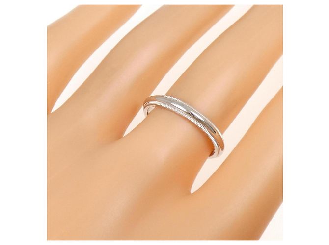 Autre Marque Tiffany & Co. Milgrain Ring aus Platin - Ansicht 4