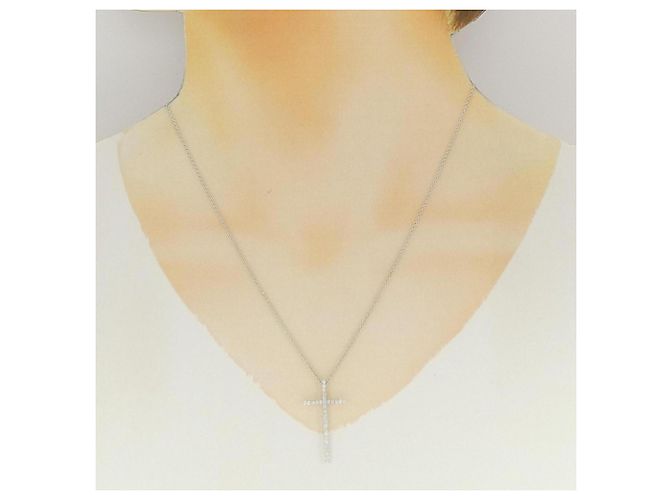 Autre Marque Tiffany Metro Cross Large Halskette - Ansicht 6