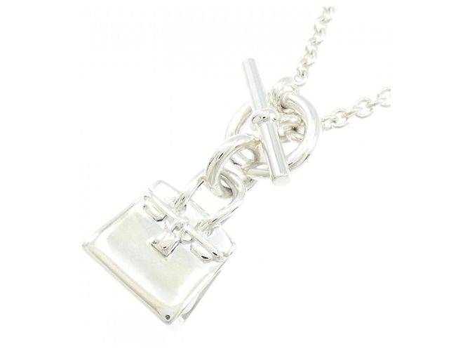 Hermès Collar Hermes Amulette Birkin Plata - vista 3
