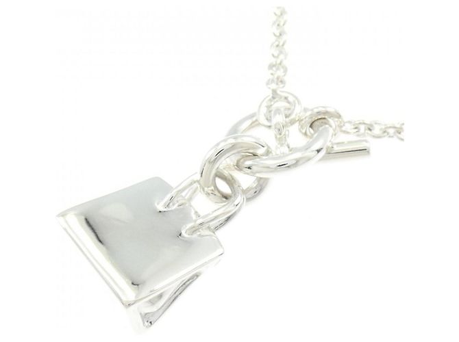 Hermès Collar Hermes Amulette Birkin Plata - vista 4