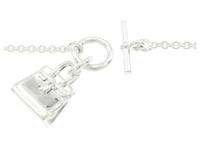 Hermès Collar Hermes Amulette Birkin Plata - vista 5