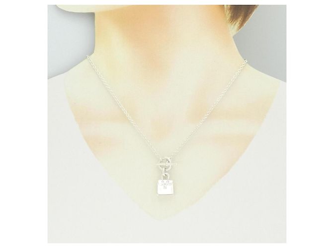 Hermès Collar Hermes Amulette Birkin Plata - vista 6