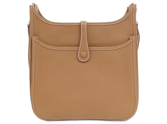 Hermès Borsa a tracolla Hermes SELLIER BICOLOR Evelyne 3 PM Marrone Caramello - vista 2