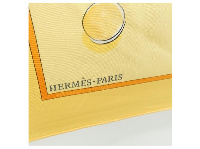 Hermès Foulard Hermes LE JEU DES PETTIS BONHEURS Carre Giallo - vista 2