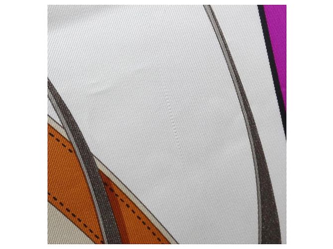 Hermès Hermes LA PROMENADE DU MATIN Seidentuch Lila - Ansicht 6