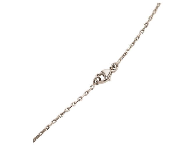 Hermès Collana con ciondolo a catena Logo Pop H Hermes Nero Argento - vista 4
