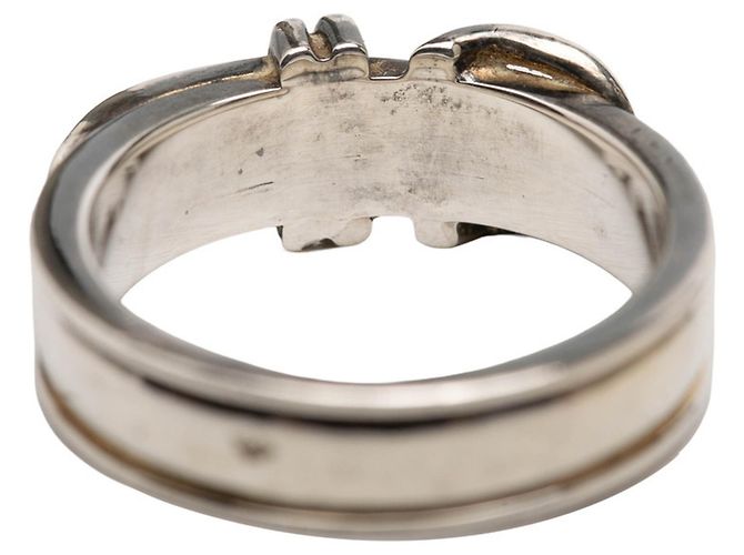 Hermès Hermes Gürtelschlaufen-Ring aus Sterlingsilber - Ansicht 4