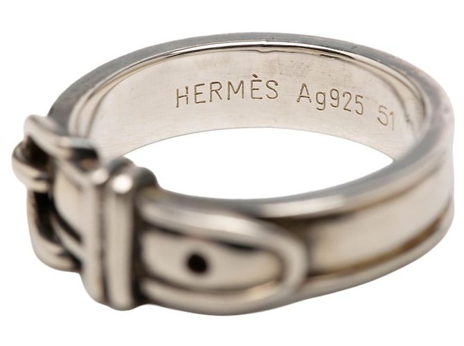 Hermès Hermes Gürtelschlaufen-Ring aus Sterlingsilber - Ansicht 5