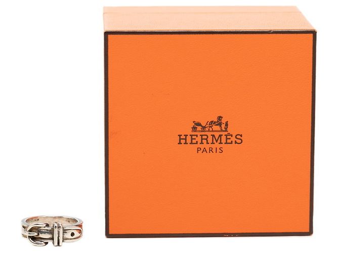 Hermès Hermes Gürtelschlaufen-Ring aus Sterlingsilber - Ansicht 7