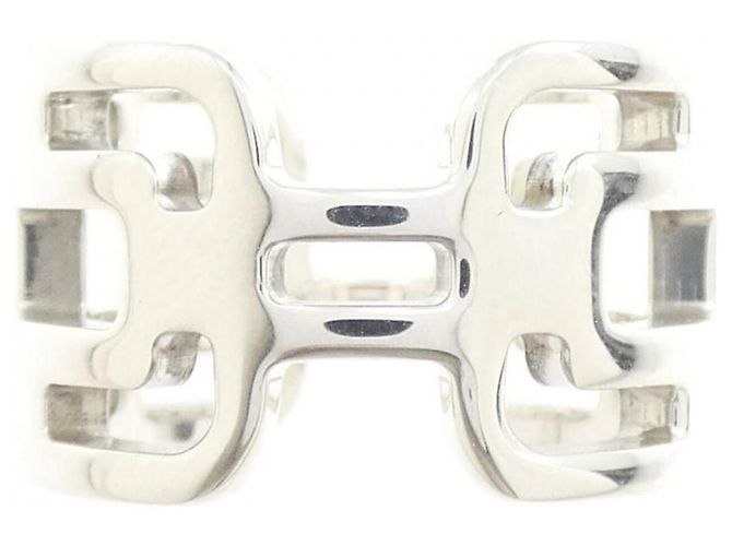 Ring Hermès Anello a Fascia Hermes in Argento 925 - vista 2