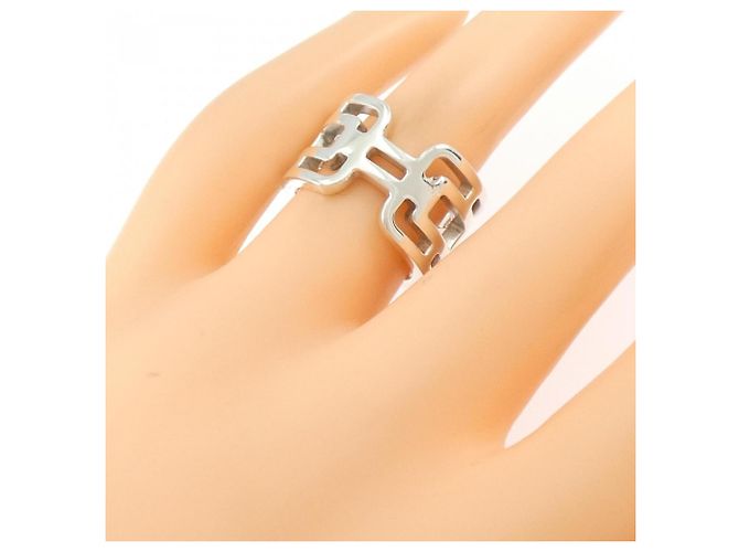 Ring Hermès Anello a Fascia Hermes in Argento 925 - vista 5