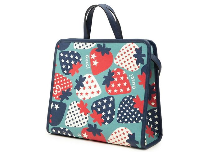 Borsa Gucci Strawberry Star per bambini Blu Multicolore - vista 2