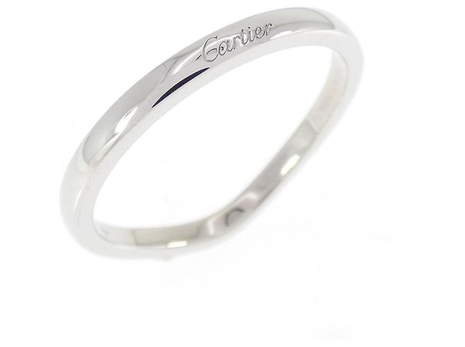 Cartier Ballerina Platinum Band Ring - view 2