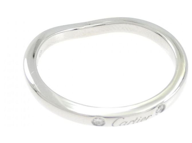 Cartier Ballerina 3P Diamant-Bandring aus Platin - Ansicht 4