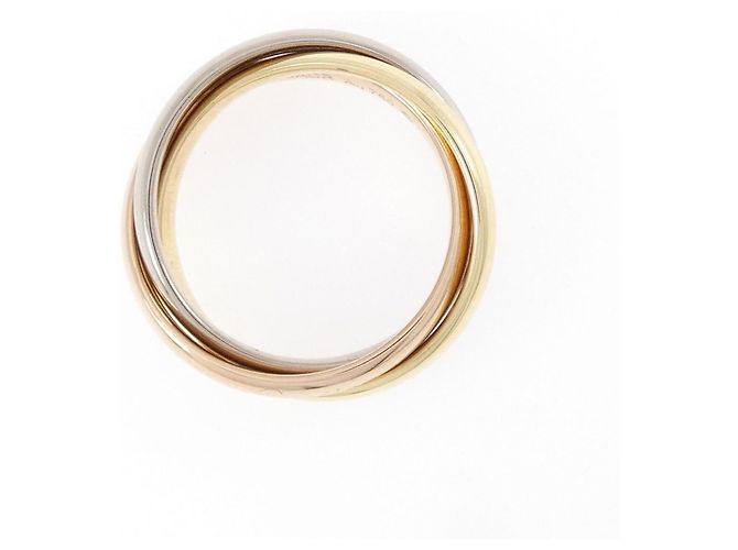 Cartier Trinity Ring aus Rosé Weiß und Gelbgold Golden - Ansicht 2